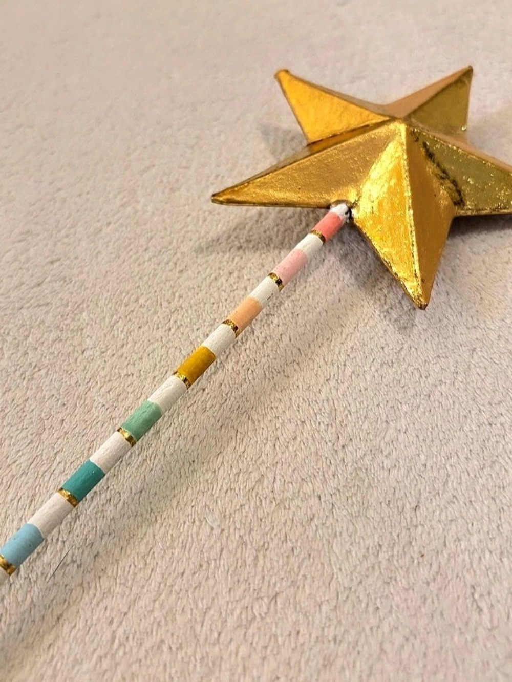 Hand-Painted Gold Star Magic Wand